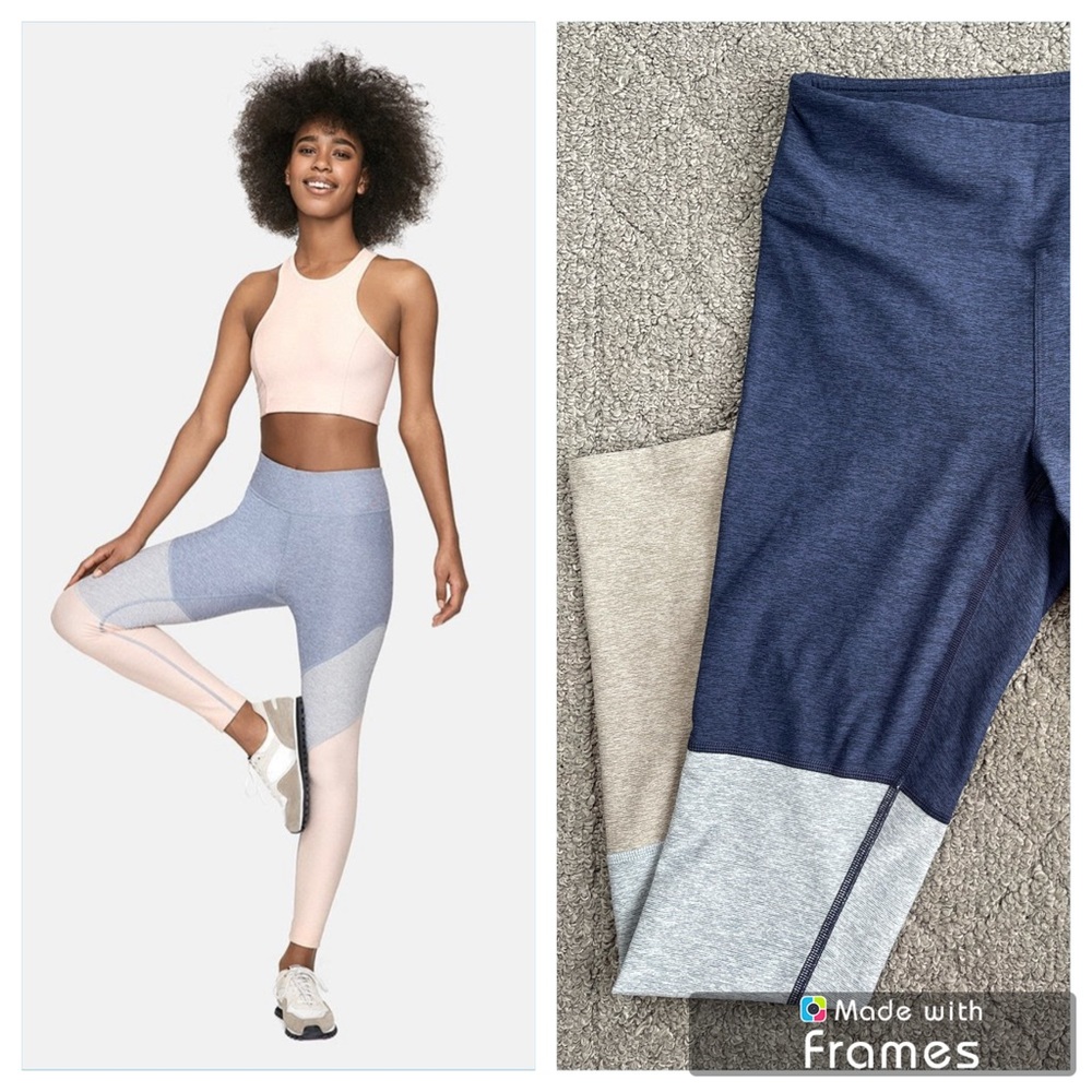 Outdoor Voices Springs Tricolor 7/8 Leggings size Small